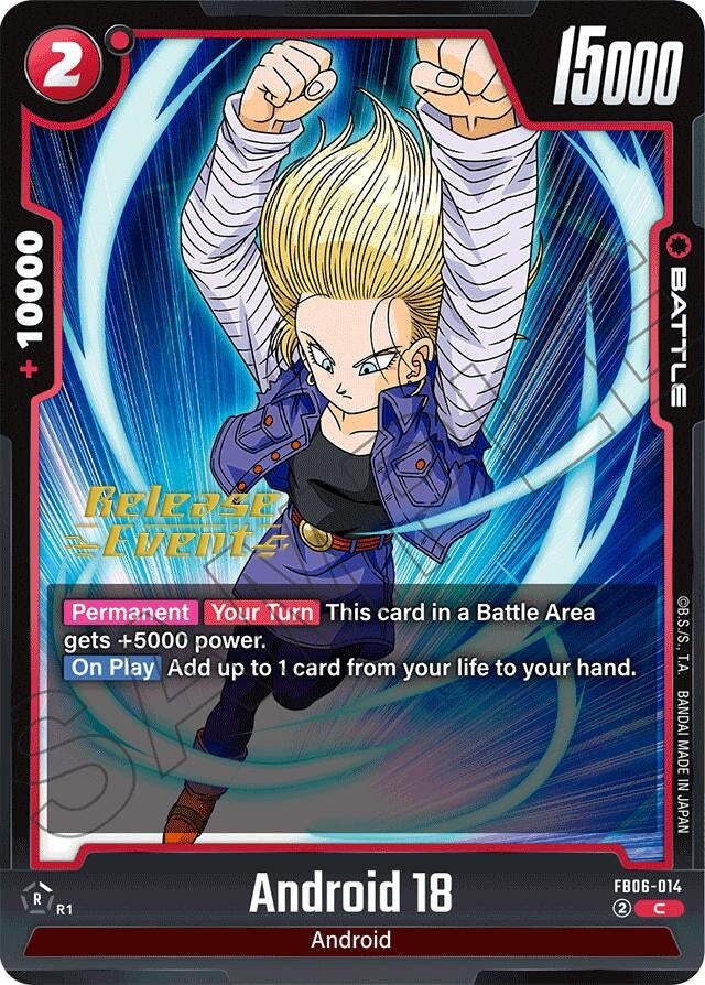 Image for Android 18 - FB06-014 (FB06-014) (FB06_PR) - Dragon Ball Super: Fusion World