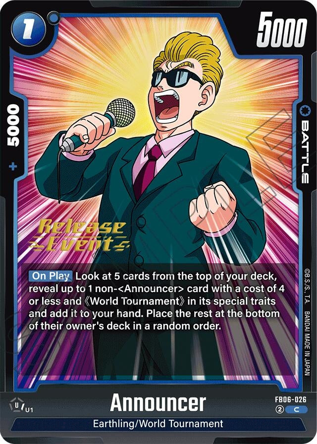 Image for Announcer (FB06-026) (FB06_PR) - Dragon Ball Super: Fusion World
