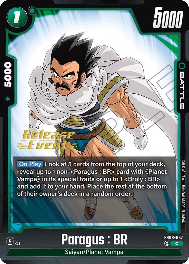 Image for Paragus : BR - FB06-057 (FB06-057) (FB06_PR) - Dragon Ball Super: Fusion World