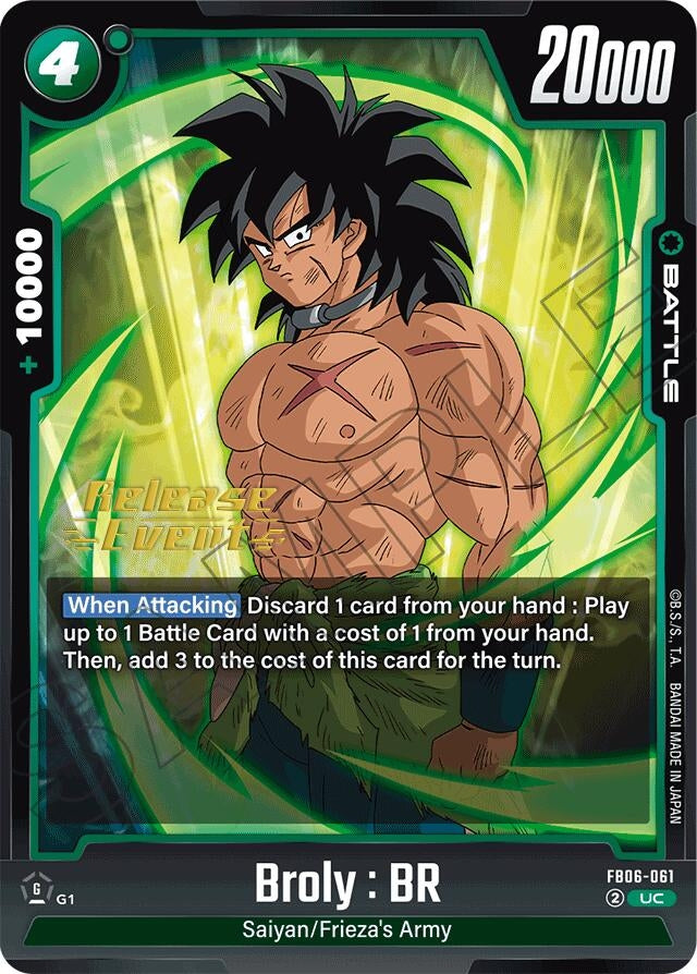 Image for Broly : BR - FB06-061 (FB06-061) (FB06_PR) - Dragon Ball Super: Fusion World
