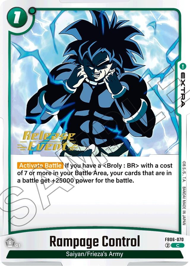Image for Rampage Control (FB06-070) (FB06_PR) - Dragon Ball Super: Fusion World