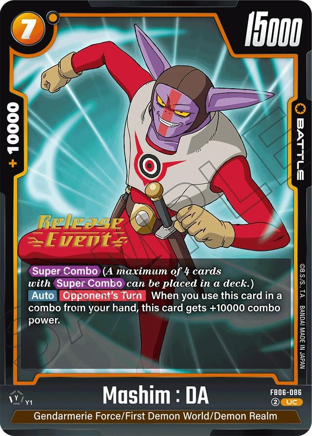 Image for Mashim : DA (FB06-086) (FB06_PR) - Dragon Ball Super: Fusion World