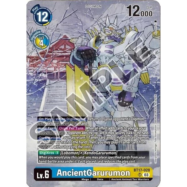 Image for AncientGarurumon (Tamer's Selection Box Ver. Championship 2024) (BT17-028 SR) (BT17) - Digimon Card Game