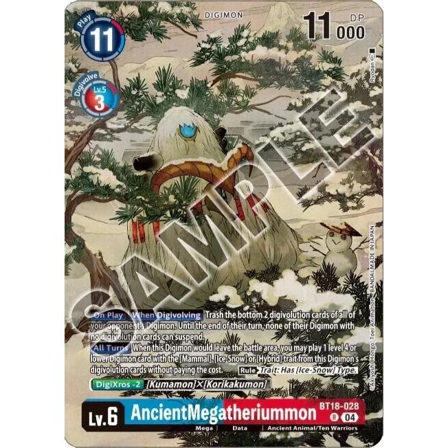 Image for AncientMegatheriummon (Tamer's Selection Box Ver. Championship 2024) (BT18-028 R) (BT18-19) - Digimon Card Game