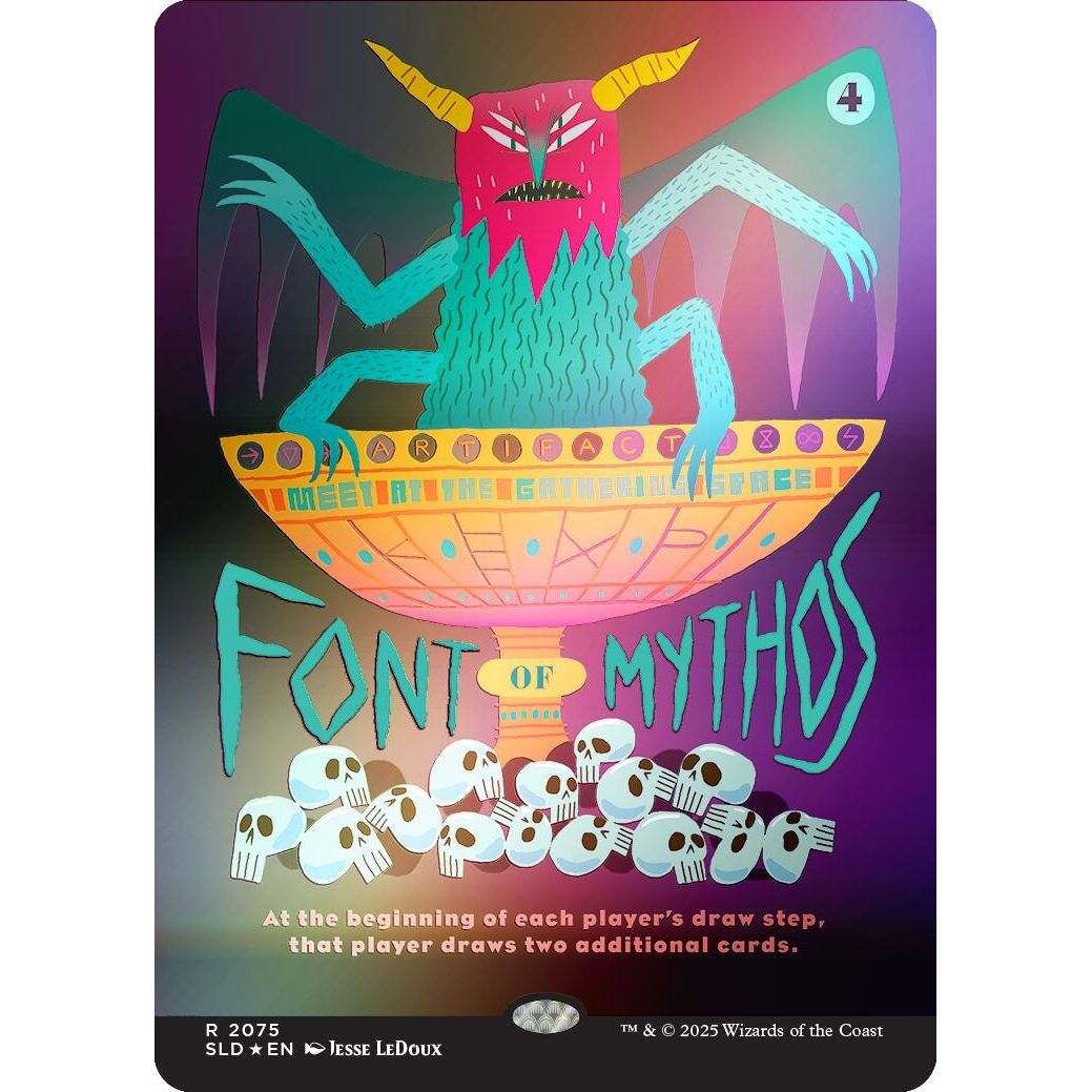 Image for Font of Mythos (Rainbow Foil) (2075) (SLD) - Magic: The Gathering
