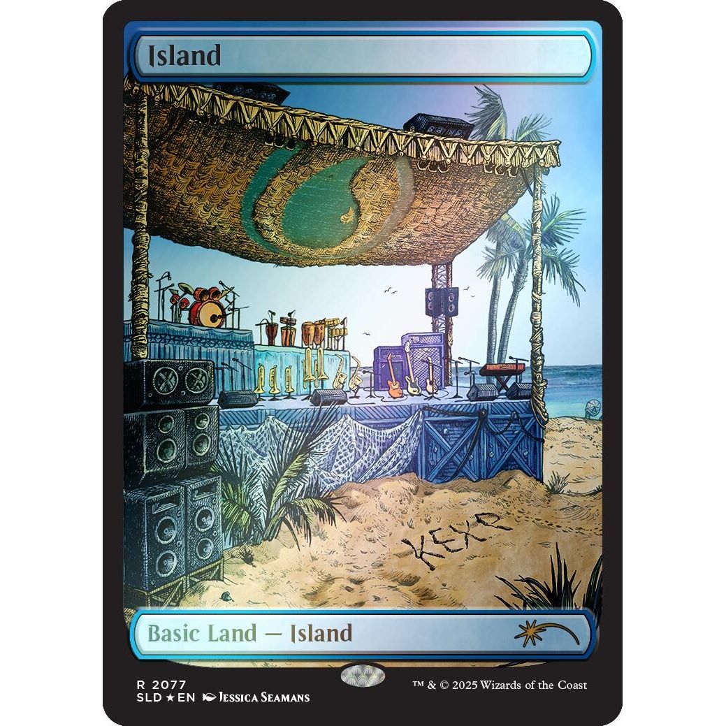 Image for Island (2077) (Rainbow Foil) (2077) (SLD) - Magic: The Gathering