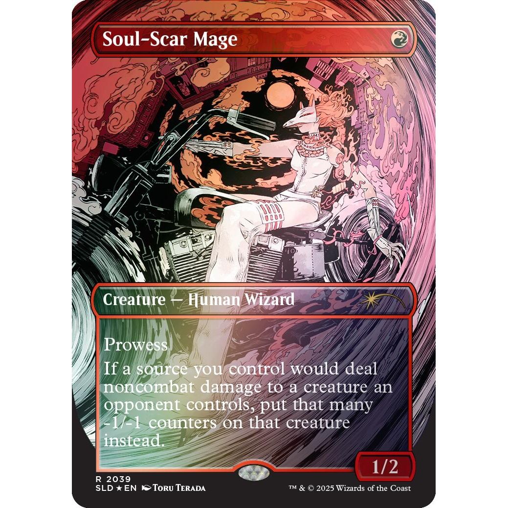 Image for Soul-Scar Mage (2039) (Rainbow Foil) (2039) (SLD) - Magic: The Gathering