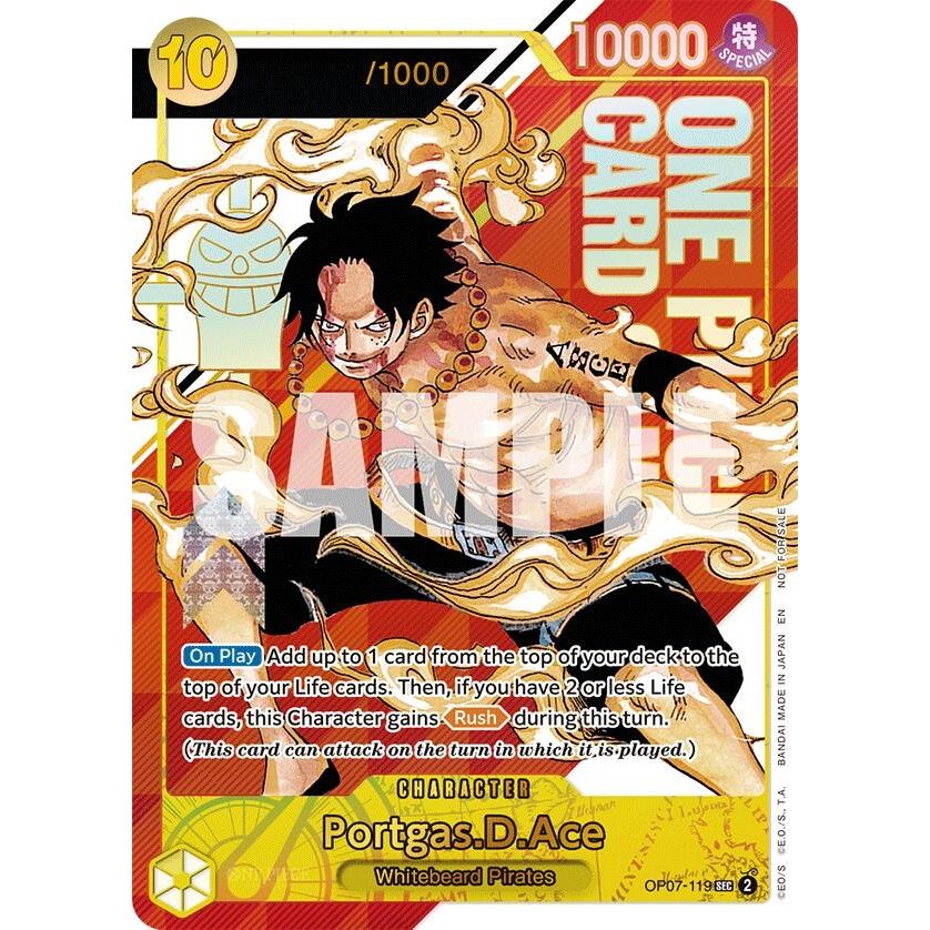 Image for Portgas.D.Ace (Serial Numbered) (OP07-119) (OP-PR) - One Piece Card Game
