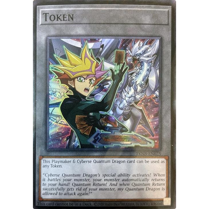 Image for Token: Playmaker & Cyberse Quantum Dragon (TKN5-EN025) (ALIN) - YuGiOh