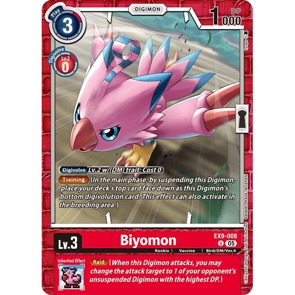 Image for Biyomon (EX9-008 U) (EX09) - Digimon Card Game