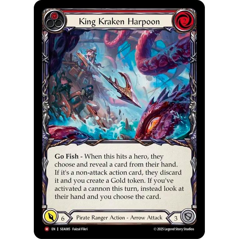 Image for King Kraken Harpoon (SEA085) - Flesh and Blood TCG