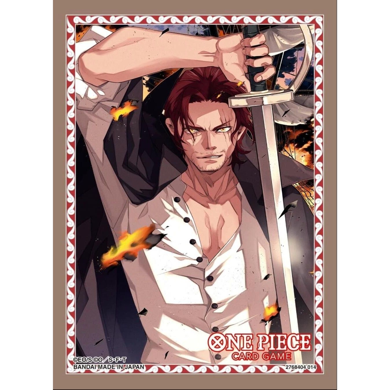 Image for One Piece Card Game Official Sleeves: Assortment 10 - Shanks (70-Pack) - Card Sleeves