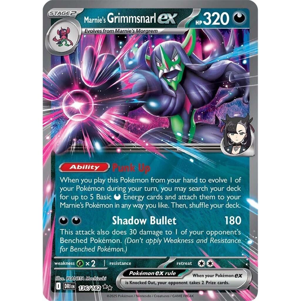 Image for Marnie's Grimmsnarl ex (136/182) (DRI) - Pokemon