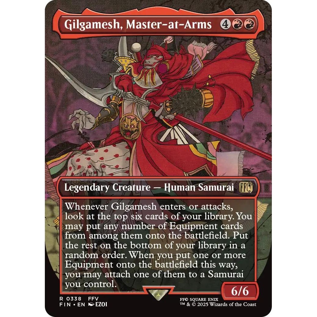 Image for Gilgamesh, Master-at-Arms (Borderless) (338) (FIN) - Magic: The Gathering
