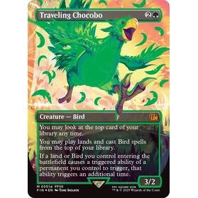 Traveling Chocobo (Borderless) (Neon Ink Green) - Final Fantasy TCG (220)