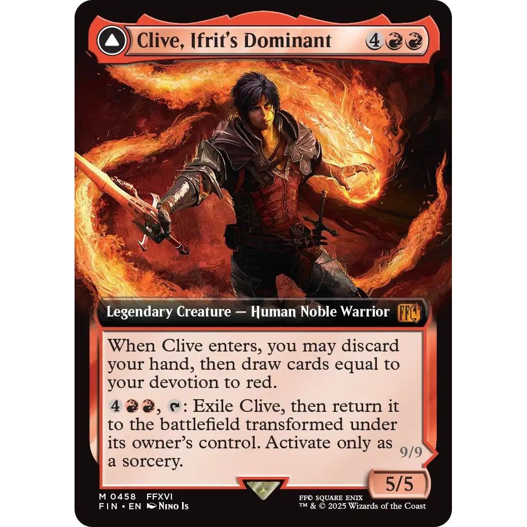 Image for Clive, Ifrit's Dominant (Extended Art) (458) (FIN) - Magic: The Gathering