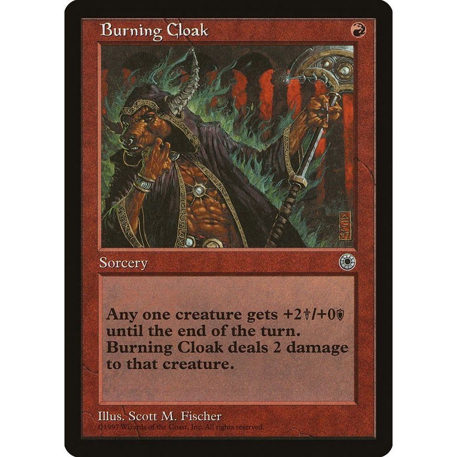 Image for Burning Cloak (POR) - Magic: The Gathering
