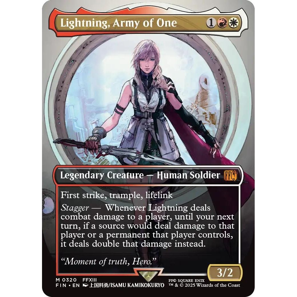 Image for Lightning, Army of One (0320) (Borderless) (320) (FIN) - Magic: The Gathering