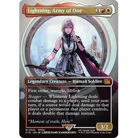 Lightning, Army of One (0320) (Borderless) - Final Fantasy TCG (341)