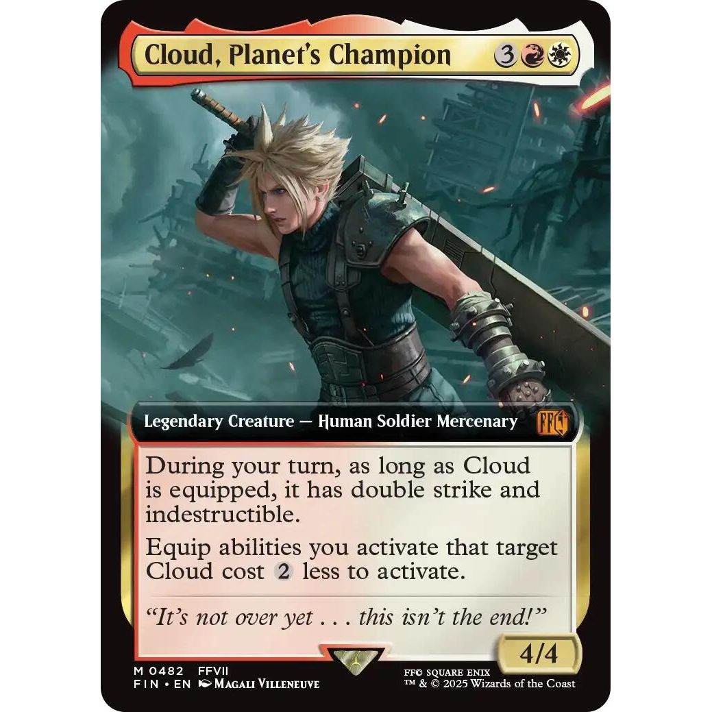 Image for Cloud, Planet's Champion (Extended Art) (482) (FIN) - Magic: The Gathering