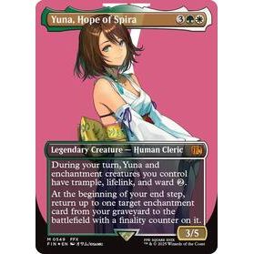 Yuna, Hope of Spira (Borderless) (Surge Foil) - Final Fantasy TCG (397)