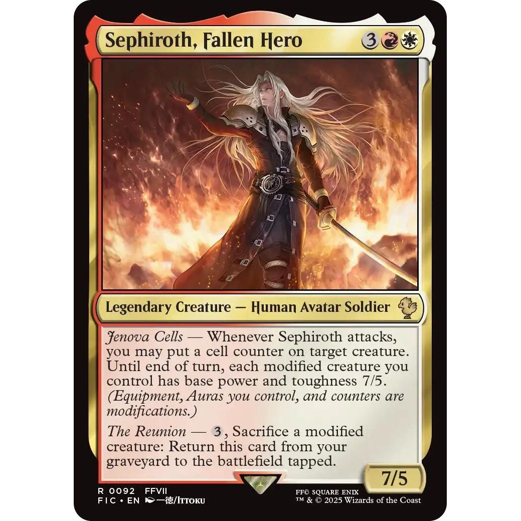 Image for Sephiroth, Fallen Hero (92) (FIC) - Magic: The Gathering