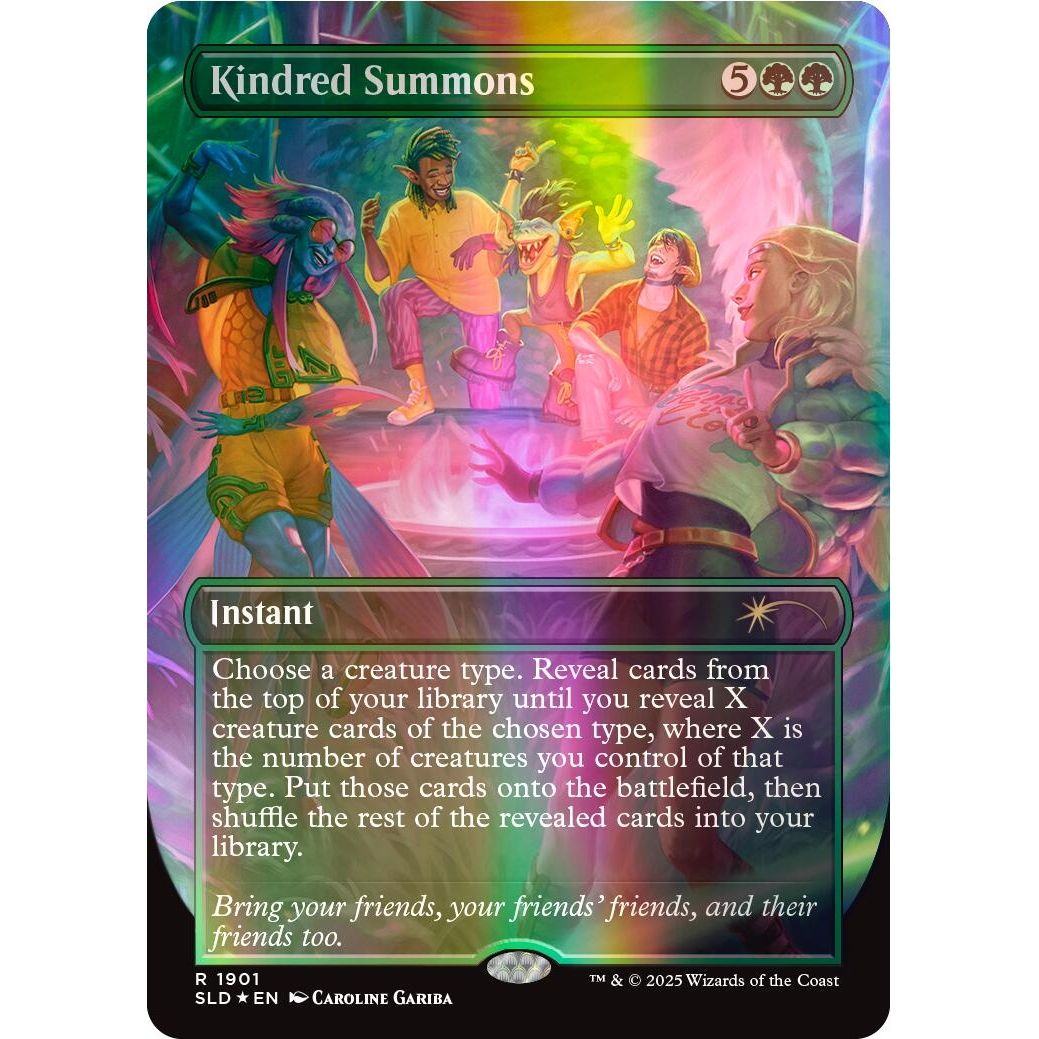 Image for Kindred Summons (Double Rainbow Foil) (1901) (SLD) - Magic: The Gathering
