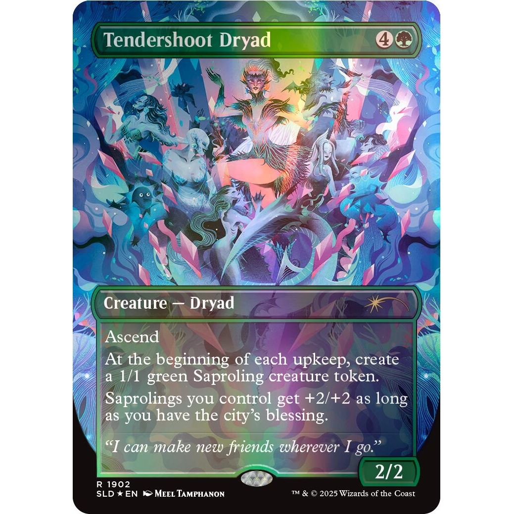 Image for Tendershoot Dryad (Double Rainbow Foil) (1902) (SLD) - Magic: The Gathering
