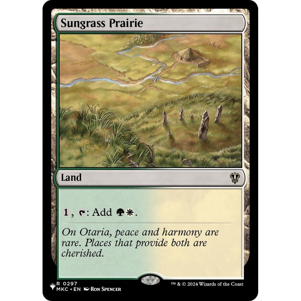 Image for Sungrass Prairie (297) (LIST) - Magic: The Gathering