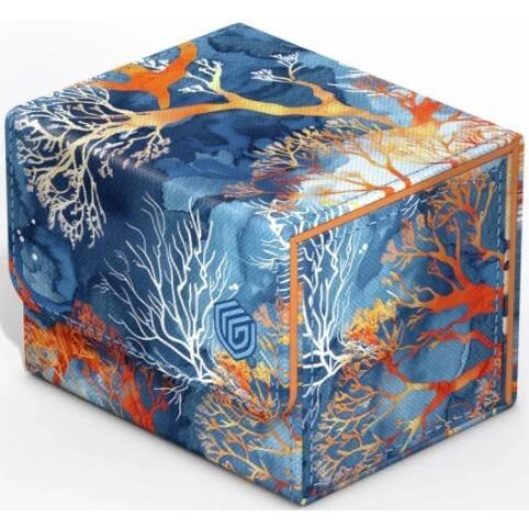 Image for Sidewinder 100+ Xenoskin 2025 Exclusive Coral Places Deck Box - Fiery Reef - Deck Boxes