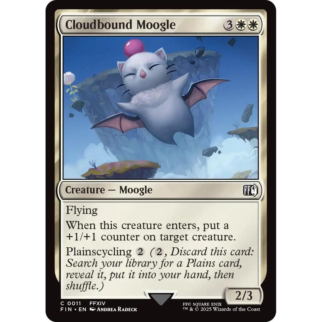 Image for Cloudbound Moogle (11) (FIN) - Magic: The Gathering