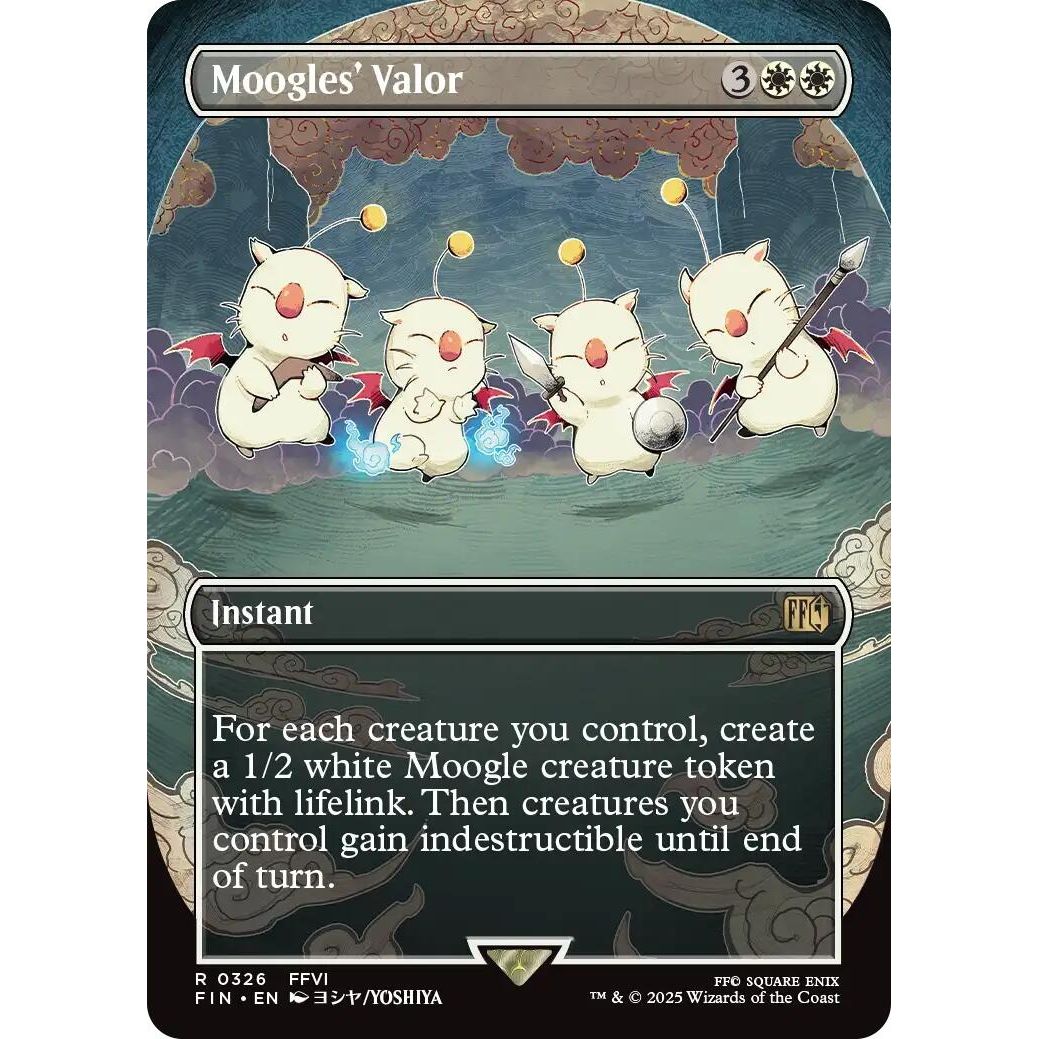 Image for Moogles' Valor (Borderless) (326) (FIN) - Magic: The Gathering