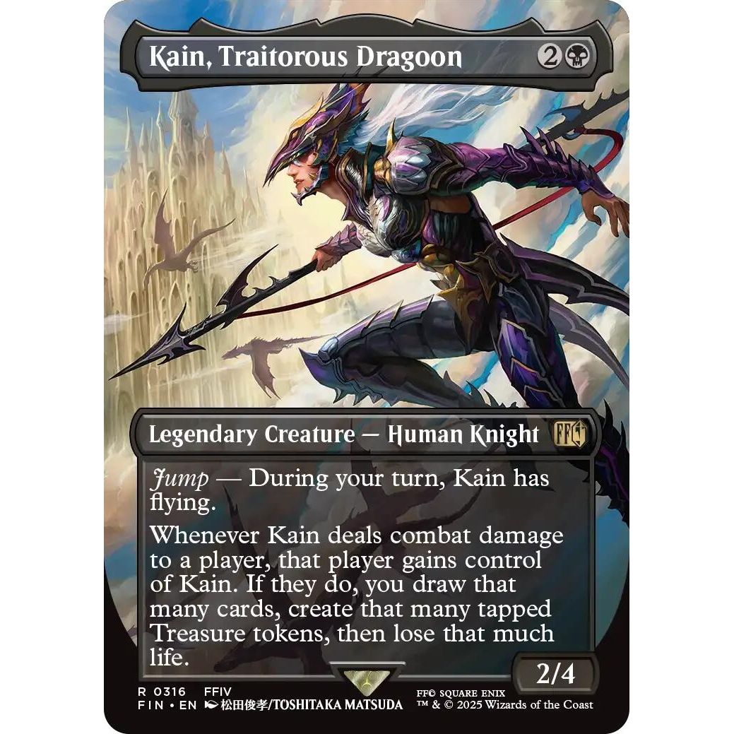 Image for Kain, Traitorous Dragoon (Borderless) (316) (FIN) - Magic: The Gathering