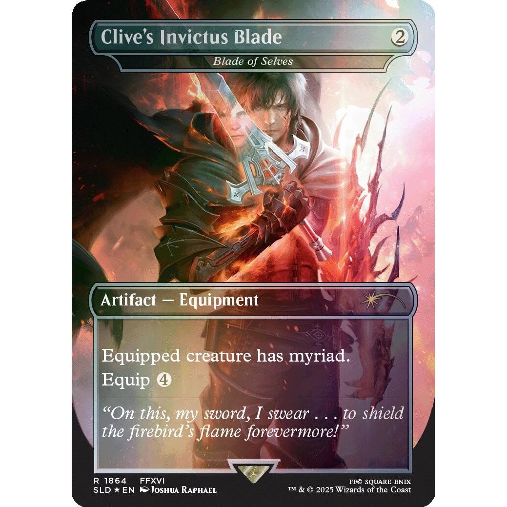 Image for Clive's Invictus Blade - Blade of Selves (Rainbow Foil) (1864) (SLD) - Magic: The Gathering