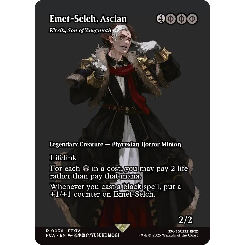 Image for Emet-Selch, Ascian - K'rrik, Son of Yawgmoth (Showcase) (36) (FCA) - Magic: The Gathering