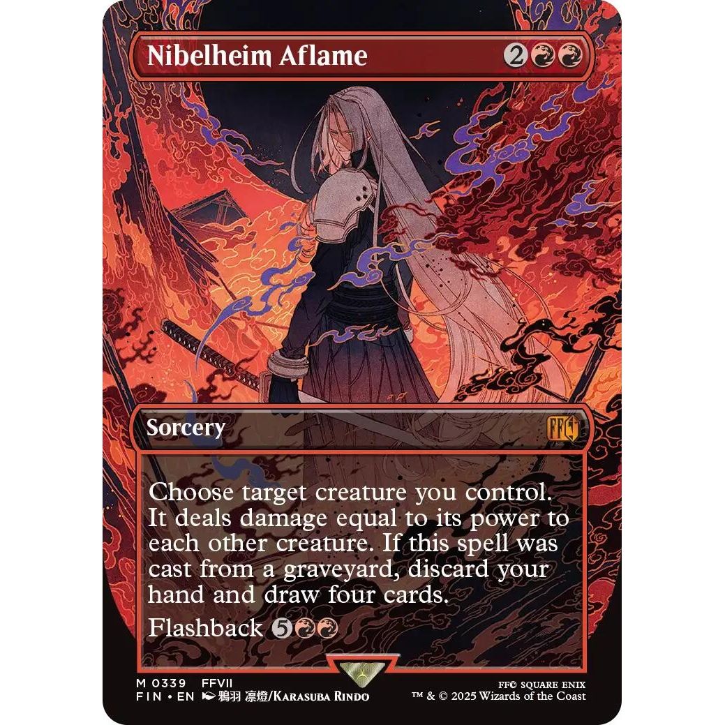 Image for Nibelheim Aflame (Borderless) (339) (FIN) - Magic: The Gathering