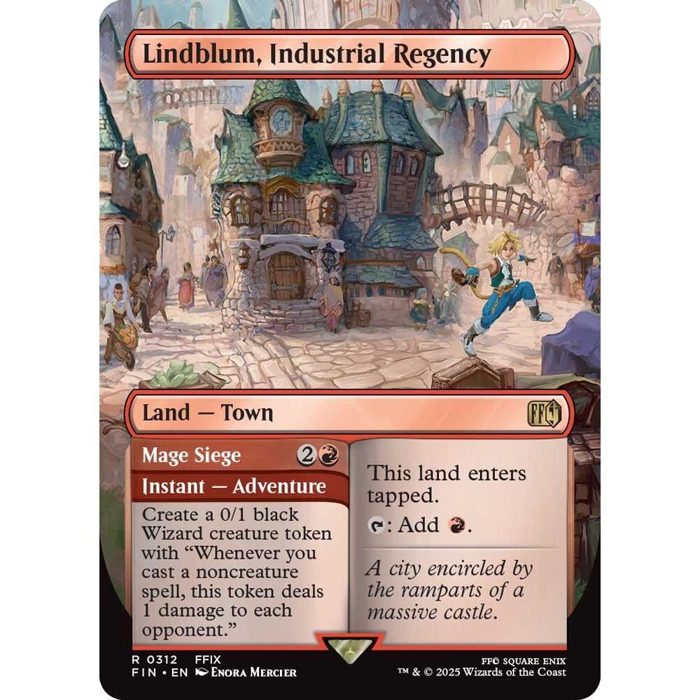 Image for Lindblum, Industrial Regency (Borderless) (312) (FIN) - Magic: The Gathering