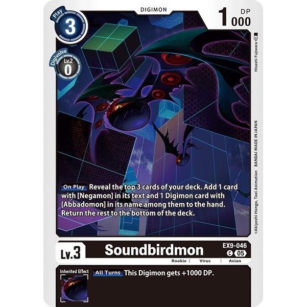 Image for Soundbirdmon (EX9-046 C) (EX09) - Digimon Card Game