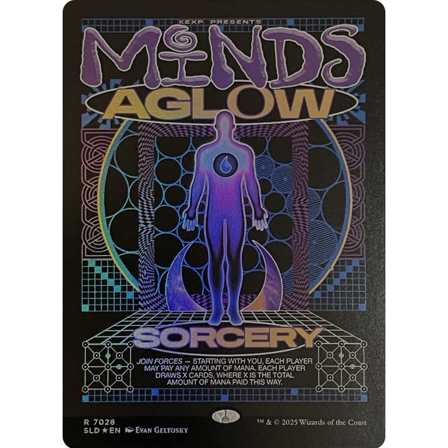 Image for Minds Aglow (Rainbow Foil) (7028) (SLD) - Magic: The Gathering