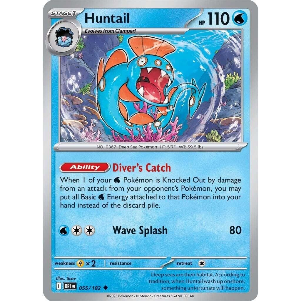 Image for Huntail (055/182) (DRI) - Pokemon