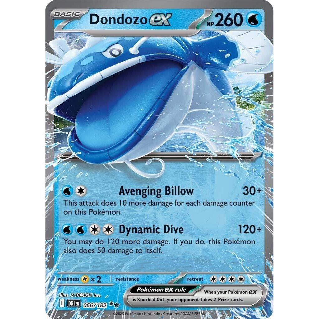 Image for Dondozo ex (066/182) (DRI) - Pokemon