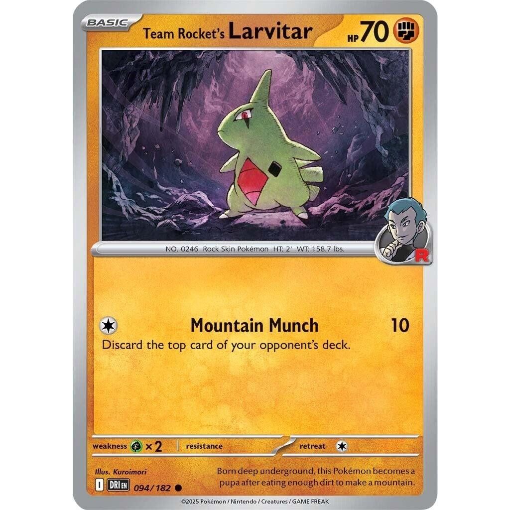 Image for Team Rocket's Larvitar (094/182) (DRI) - Pokemon