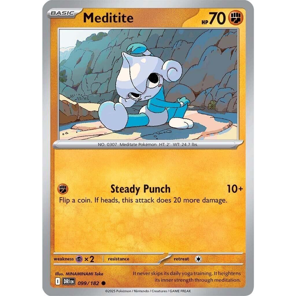Image for Meditite (099/182) (DRI) - Pokemon
