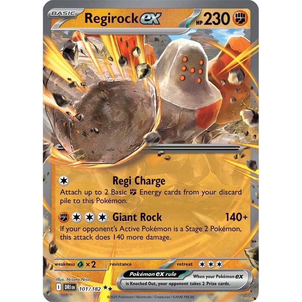 Image for Regirock ex (101/182) (DRI) - Pokemon