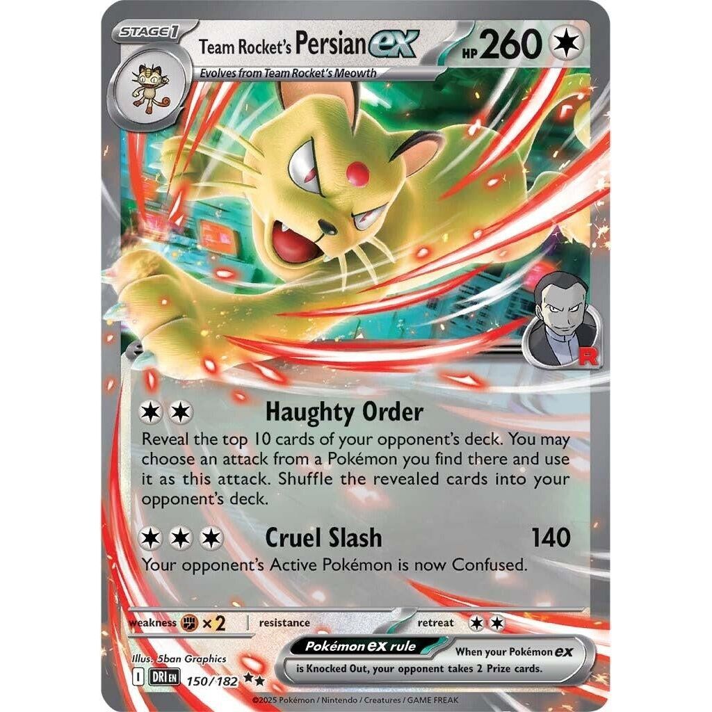 Image for Team Rocket's Persian ex (150/182) (DRI) - Pokemon