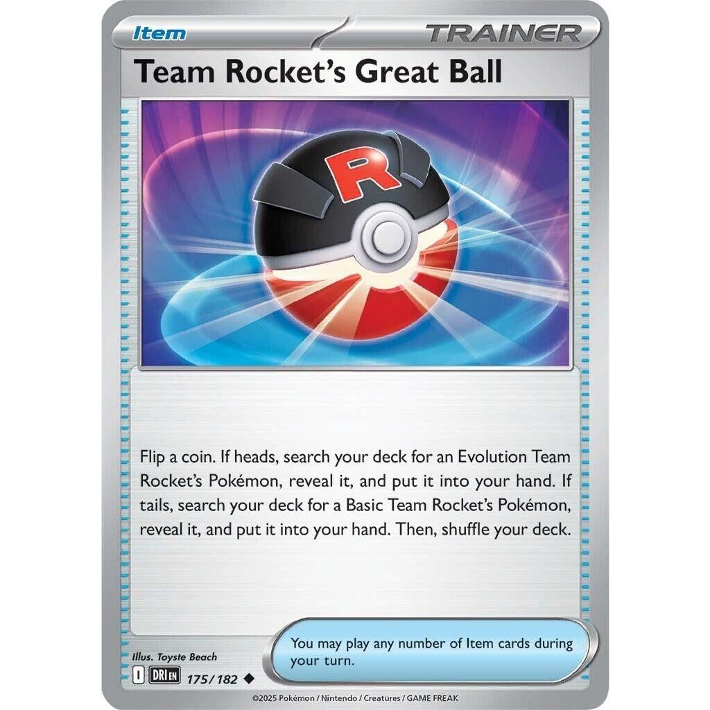 Image for Team Rocket's Great Ball (175/182) (DRI) - Pokemon