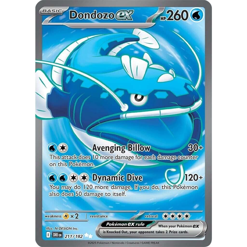 Image for Dondozo ex (211/182) (DRI) - Pokemon