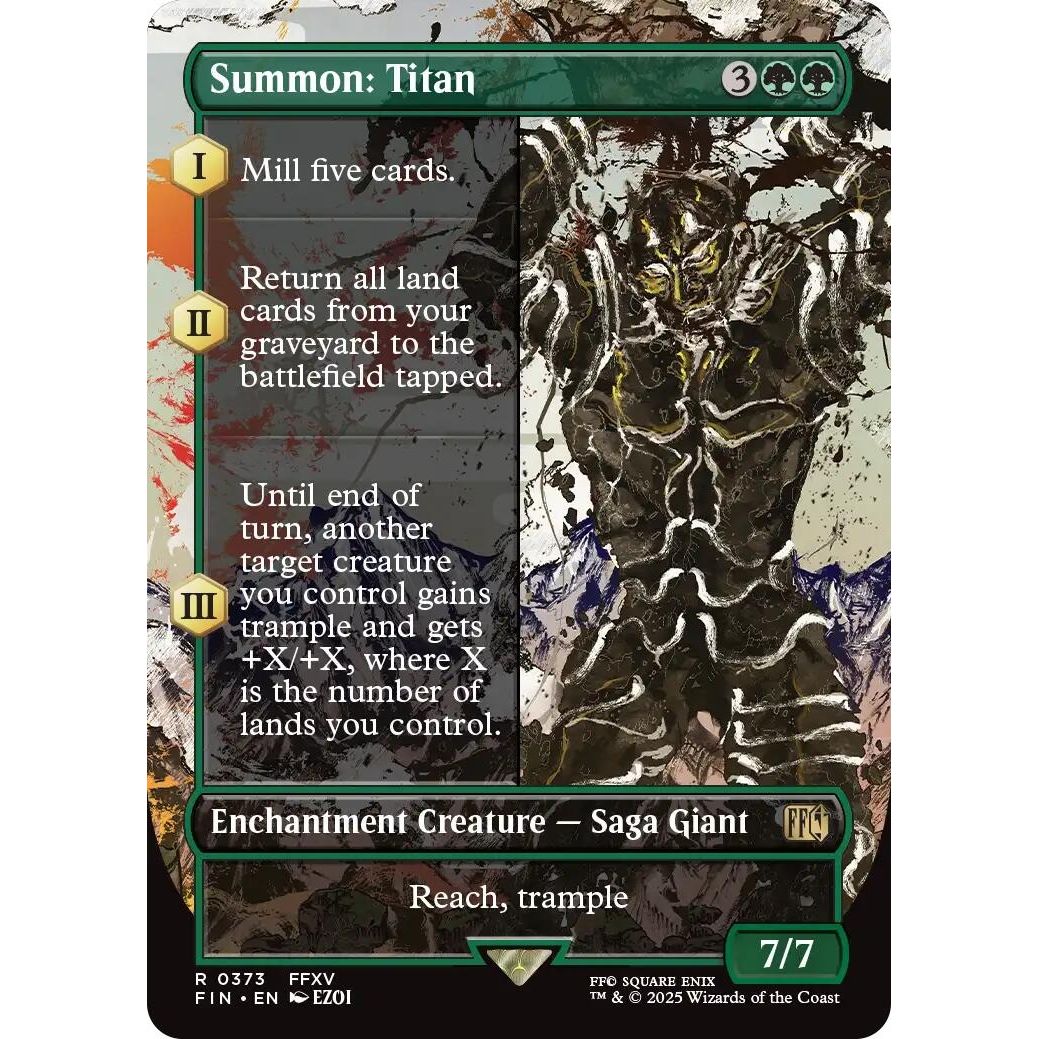 Image for Summon: Titan (Borderless) (373) (FIN) - Magic: The Gathering