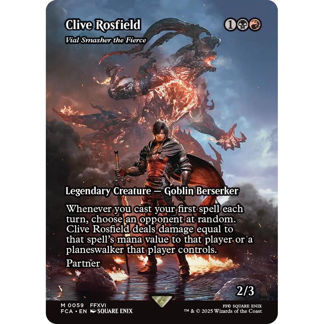 Image for Clive Rosfield - Vial Smasher the Fierce (Showcase) (59) (FCA) - Magic: The Gathering