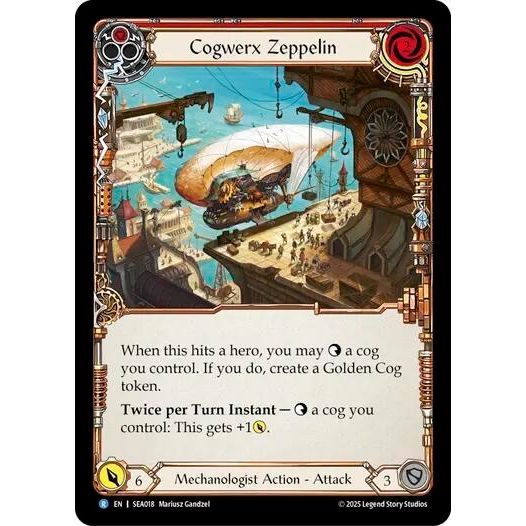 Image for Cogwerx Zeppelin (Red) (SEA018) - Flesh and Blood TCG